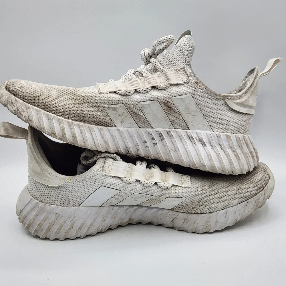 Adidas White Mesh Lace‎ Up Athletic Running Shoes Men's Size 11